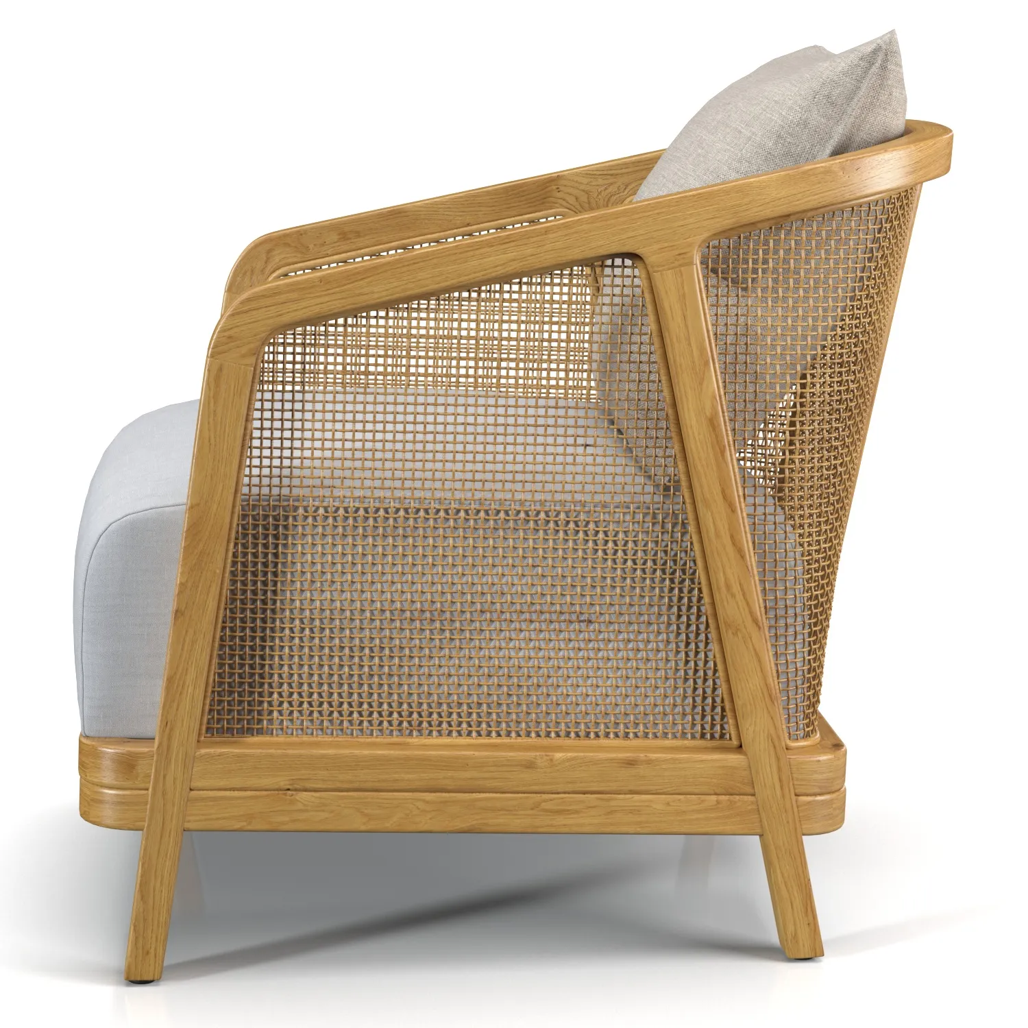 Belgrave Wicker Fabric Armchair 3D Model_03